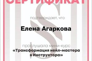 Диплом / сертификат №6 — Агаркова Елена Владимировна