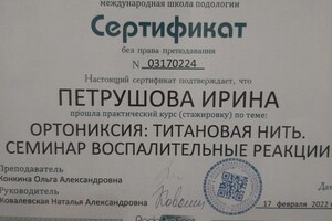 Диплом / сертификат №1 — Дмитриевна П. Ирина