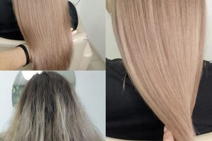 Челабиева Татьяна Владимировна — Сложное окрашивание с растяжкой цвета время работы 7часов. — Портфолио №15