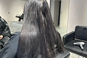 Первая Екатерина Витальевна — Кератиновое выпрямление волос; Процедура ДО — Портфолио №4