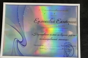 Диплом / сертификат №5 — Ермакова Екатерина Евгеньевна