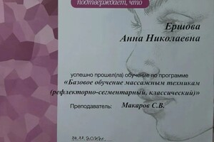 Диплом / сертификат №2 — Ершова Анна Николаевна