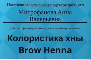 Диплом / сертификат №5 — Митрофанова Анна Валерьевна