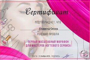 Диплом / сертификат №2 — Орлова Екатерина Владимировна