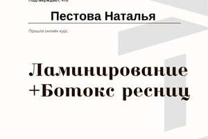 Диплом / сертификат №6 — Пестова Наталья Ивановна