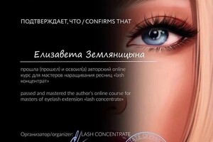 Диплом / сертификат №1 — Земляницына Елизавета Олеговна