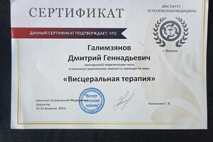 Диплом / сертификат №1 — Галимзянов Дмитрий Геннадьевич