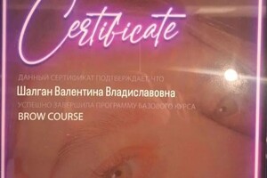 Диплом / сертификат №3 — Шалган Валентина Владиславовна