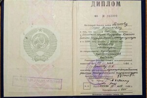 Диплом / сертификат №1 — Малеев Игорь Николаевич