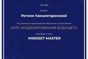 Диплом / сертификат №4 — Камалетдинова Регина Равильевна