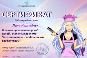 Диплом / сертификат №8 — Карлийчук Светлана Владиславовна