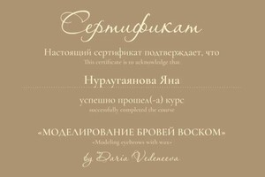 Диплом / сертификат №2 — Нурлугаянова Яна Альбертовна