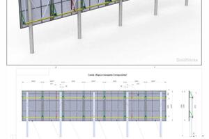 Проект и визуализация инженерного проектирования рекламной конструкции (суперсайт) 6х20м — Рыбочкин Андрей Алексеевич