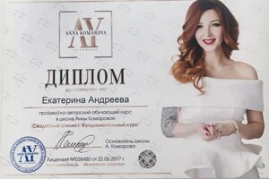 Диплом / сертификат №2 — Андреева Екатерина Александровна