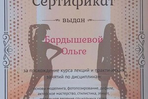 Диплом / сертификат №3 — Бардышева Ольга Владимировна