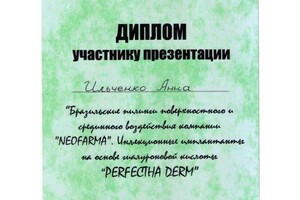 Диплом / сертификат №22 — Ерофеева Анна Васильевна