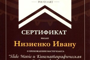 Диплом / сертификат №1 — Низиенко Иван Сергеевич