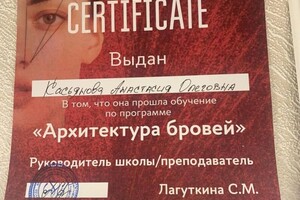 Диплом / сертификат №4 — Касьянова Анастасия Олеговна