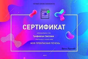 Диплом / сертификат №23 — Трофимчук Светлана Витальевна