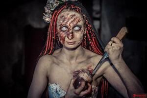 Пластический грим. Образ - Мертвая невста — Глущик Наталья Васильевна