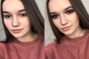 Яркий макияж с акцентом на глаза Smokey eyes . Отлично подойдёт для вечеринки, выпускного, девичника, клуба — Абрамова Татьяна Эдуардовна