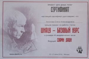 Диплом / сертификат №4 — Ангелова Елена Александровна