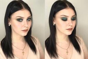 Матовый зелёный smoky eyes — Батаева Александра Юрьевна