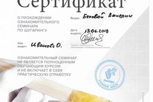 Диплом / сертификат №6 — Белова Валерия Андреевна