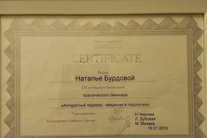 Диплом / сертификат №8 — Бурдова Наталья Валерьевна