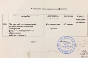 Сертификат о повышении квалификации — Денисова Наталья Викторовна