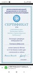 Диплом / сертификат №9 — Добринская Екатерина Евгеньевна