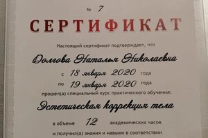 Диплом / сертификат №14 — Долгова Наталья Николаевна