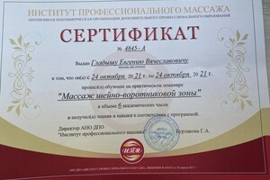 Диплом / сертификат №1 — Гладыш Евгений Вячеславович