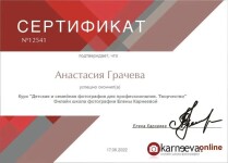 Диплом / сертификат №15 — Грачева Анастасия Александровна