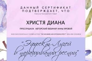 Диплом / сертификат №35 — Христя Диана Константиновна