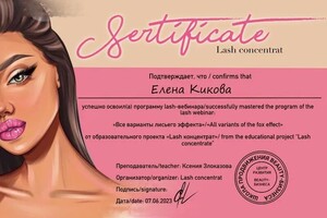 Диплом / сертификат №11 — Кикова Елена Анатольевна