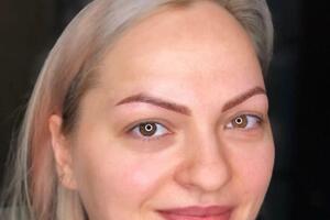 Перманентный макияж бровей в технике пудровое напыление. Фото после коррекции.Срок носки такого перманента 1-1, 5 года.... — Коновалова Елена Евгеньевна