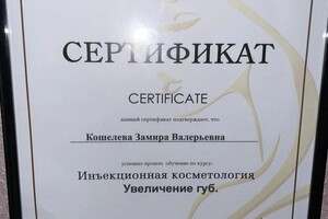 Диплом / сертификат №14 — Кошелева Замира Валерьевна