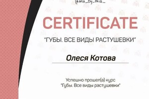 Диплом / сертификат №16 — Котова Олеся Николаевна