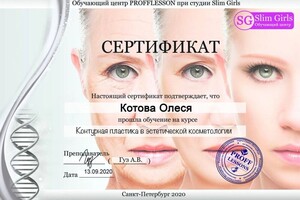 Диплом / сертификат №17 — Котова Олеся Николаевна