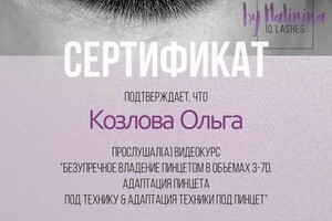 Диплом / сертификат №34 — Козлова Ольга Викторовна