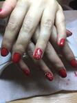 Маникюр с покрытием Shellac и стразами — Кузьмина Марина Алексеевна