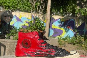 Кеды Converse с росписью от Impulse, работа выполнена лучшими красками Angelus и руками крутого мастера — Кузнецов Иван Васильевич