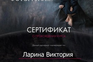 Диплом / сертификат №1 — Ларина Виктория Александровна