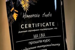 Диплом / сертификат №3 — Ма Лина Нет