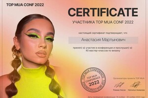 Диплом / сертификат №1 — Мартынович Анастасия Васильевна