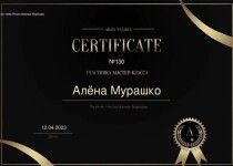 Диплом / сертификат №13 — Мурашко Алёна Андреевна