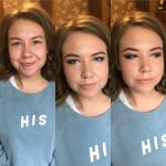 Цветной smoky eyes + укладка на плойку для подружки невесты — Мусатова Юлия Владимировна