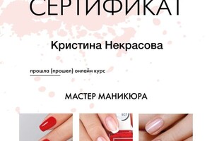 Диплом / сертификат №4 — Некрасова Кристина Александровна