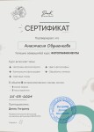 Диплом / сертификат №1 — Обушенкова Анастасия Владимировна